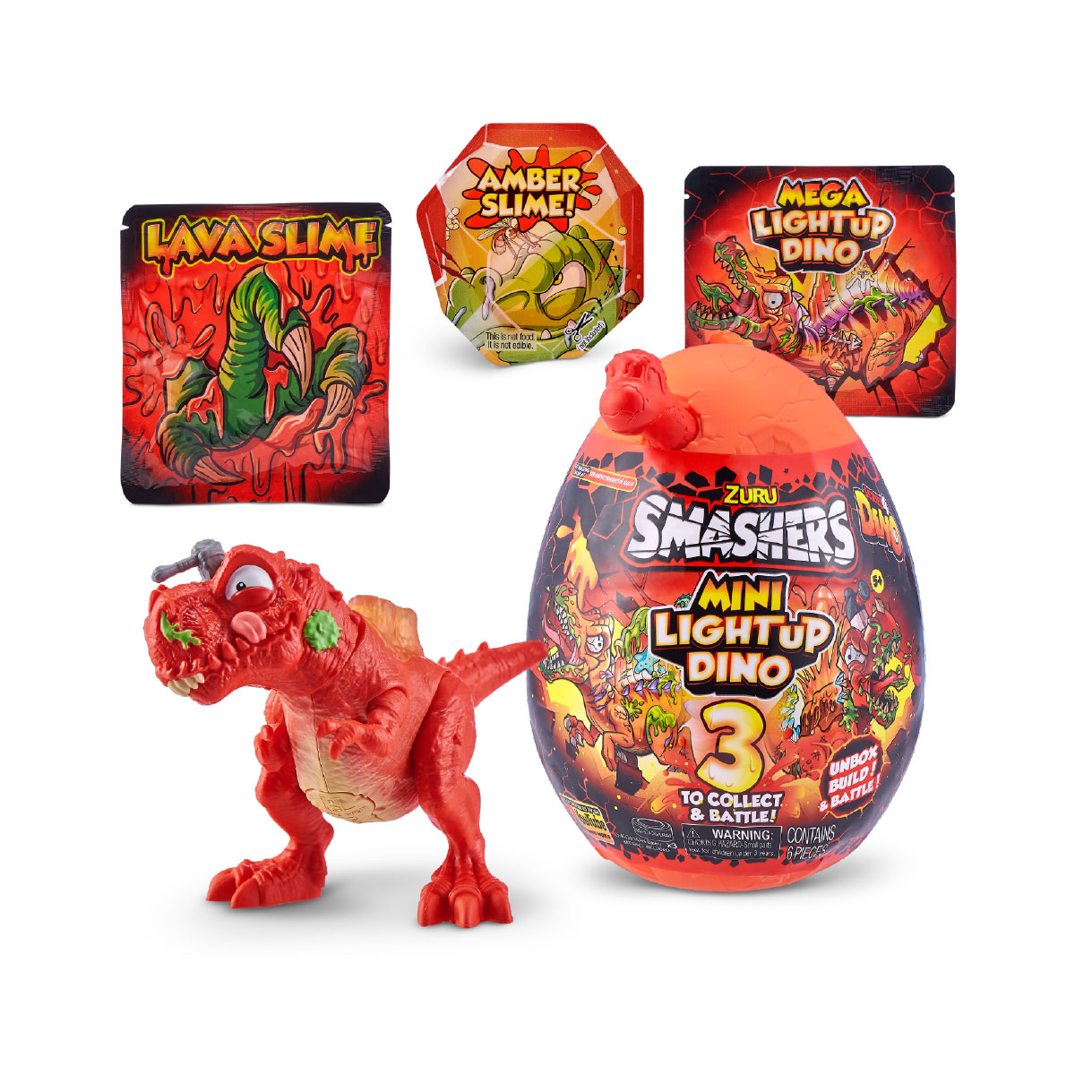 Smashers - Huevo sorpresa de Dino Ice Age, con más de 25 sorpresas